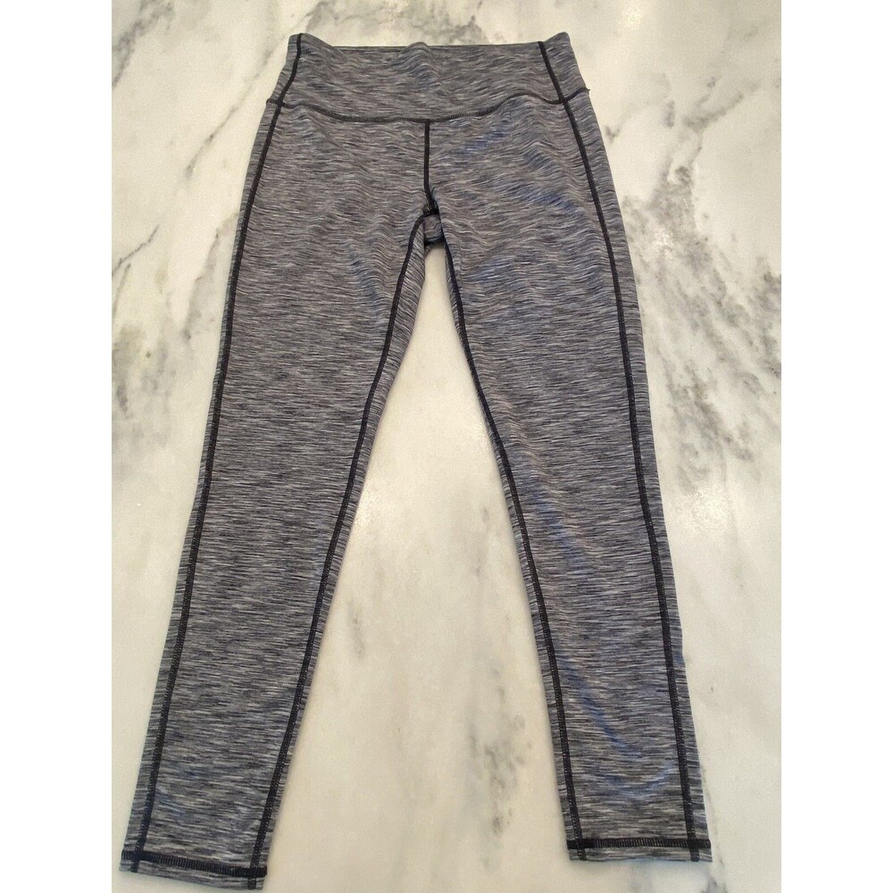 Athleta High Rise Leggings Heather Gray Black Size Medium